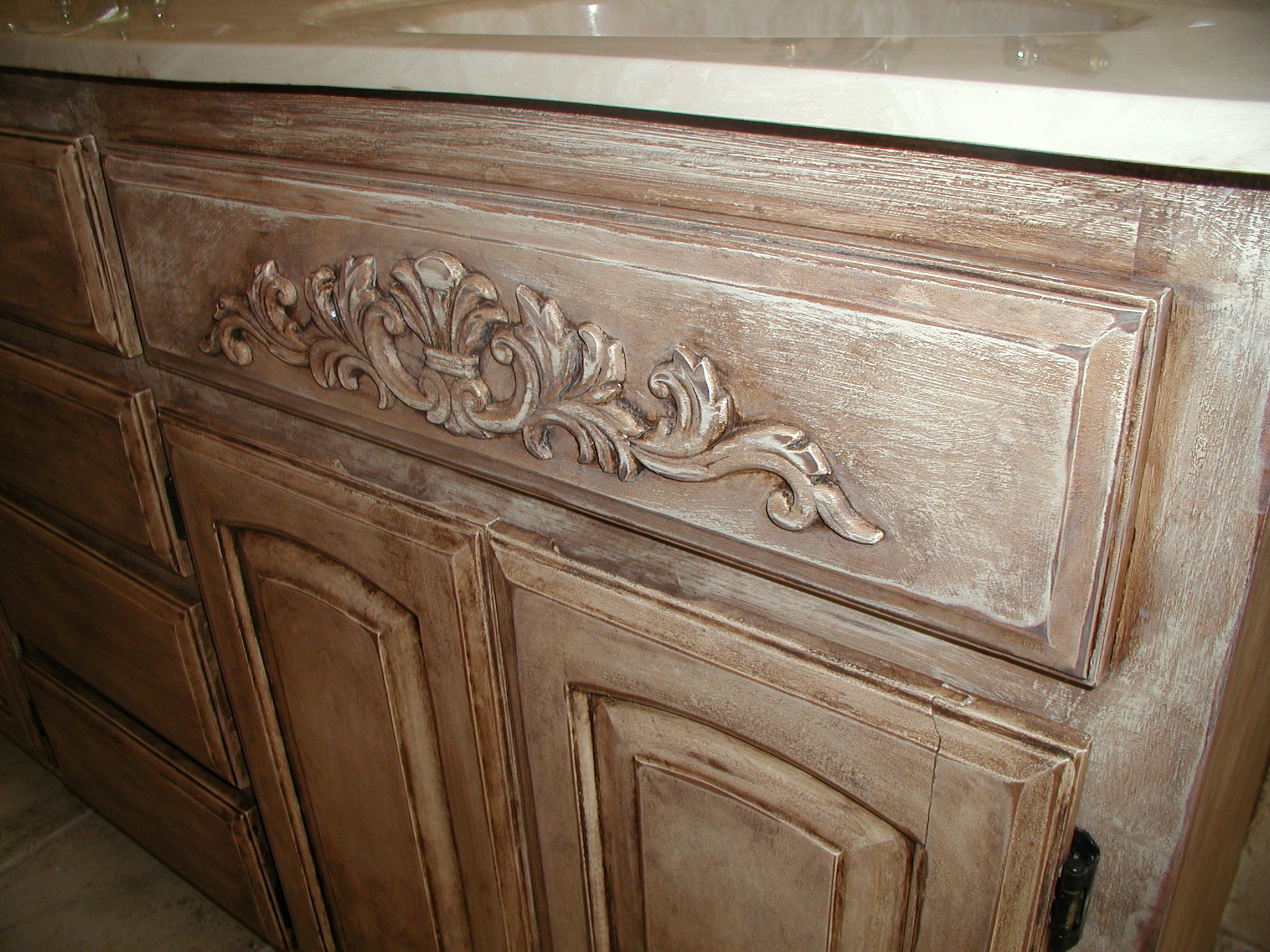 Project Transforming Builder Grade Cabinets To Old World Ascp