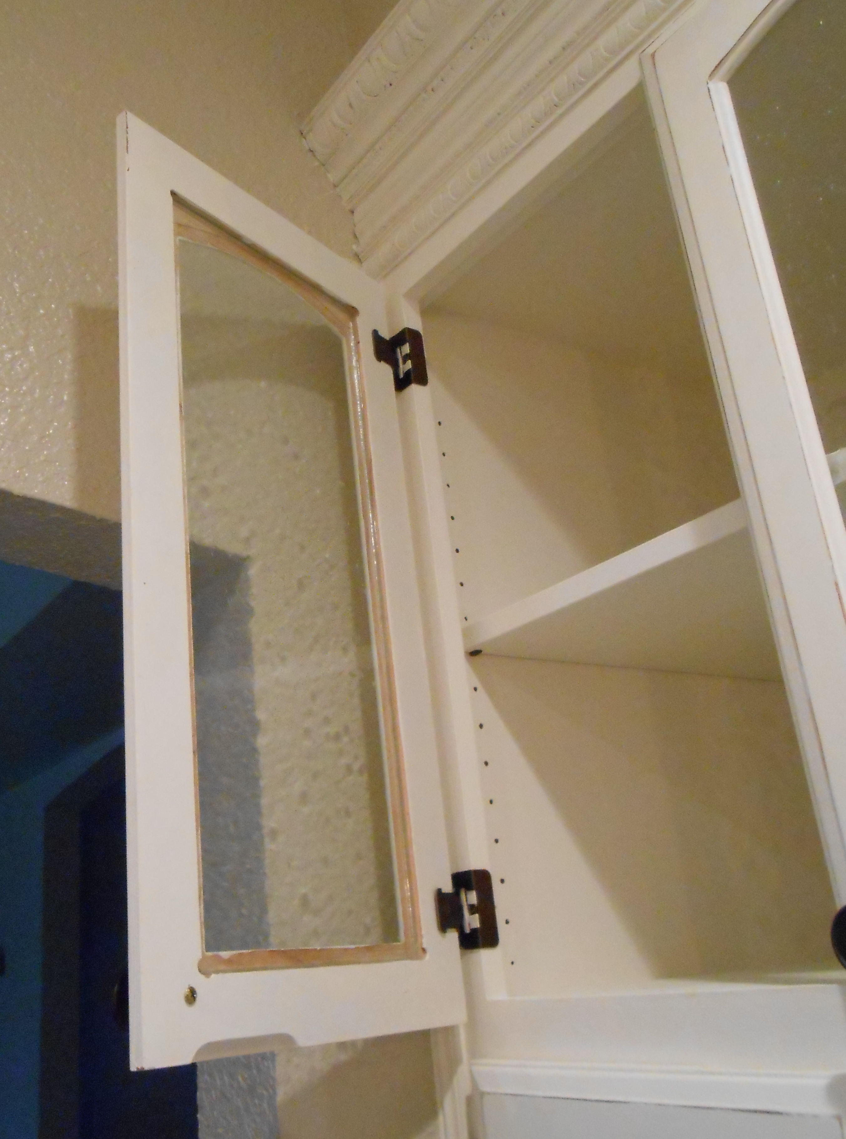 Diy Changing Solid Cabinet Doors To Glass Inserts Front Porch Cozy