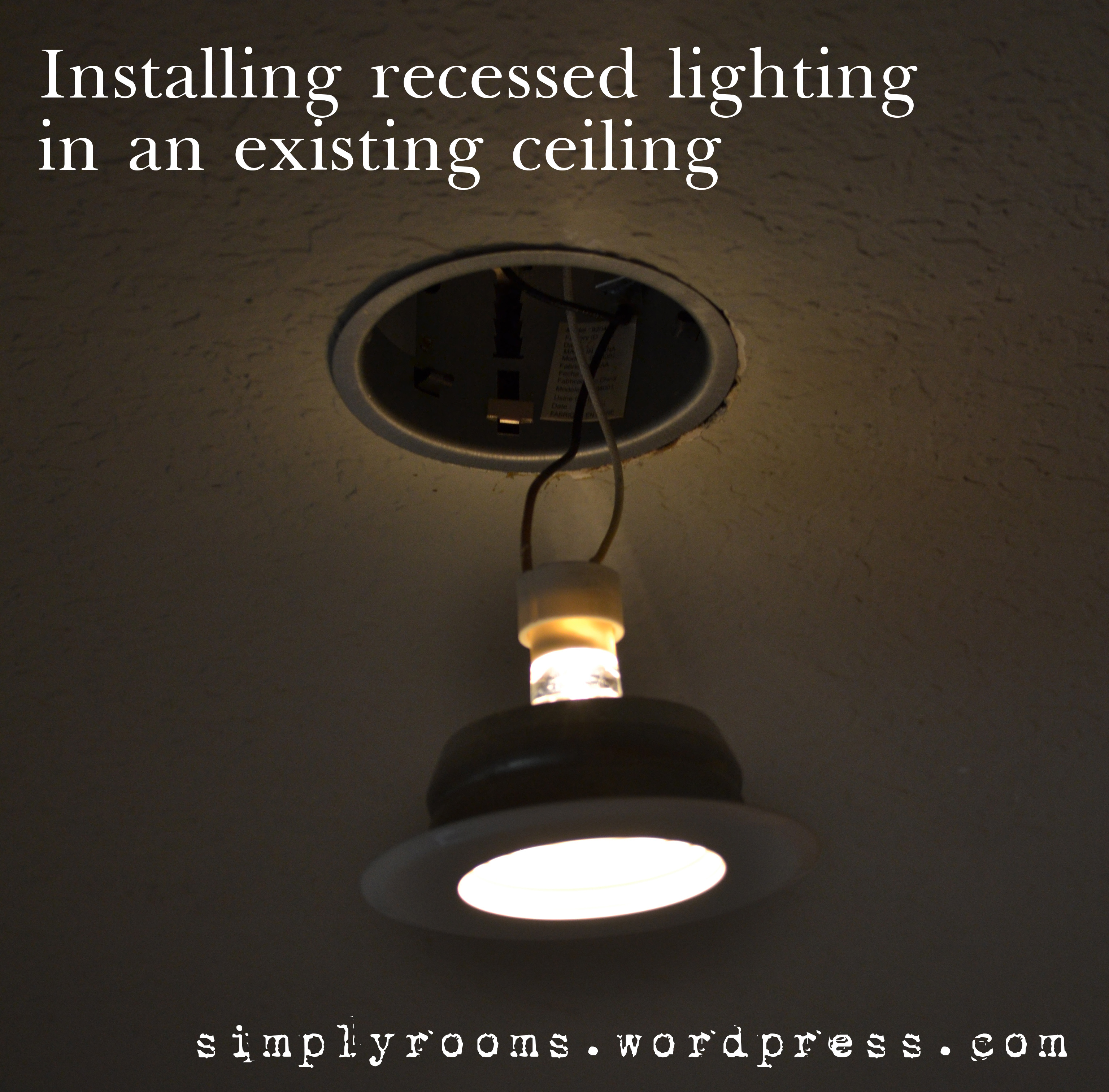 Retrofitting Recessed Ceiling Lighting In The Family Room Front